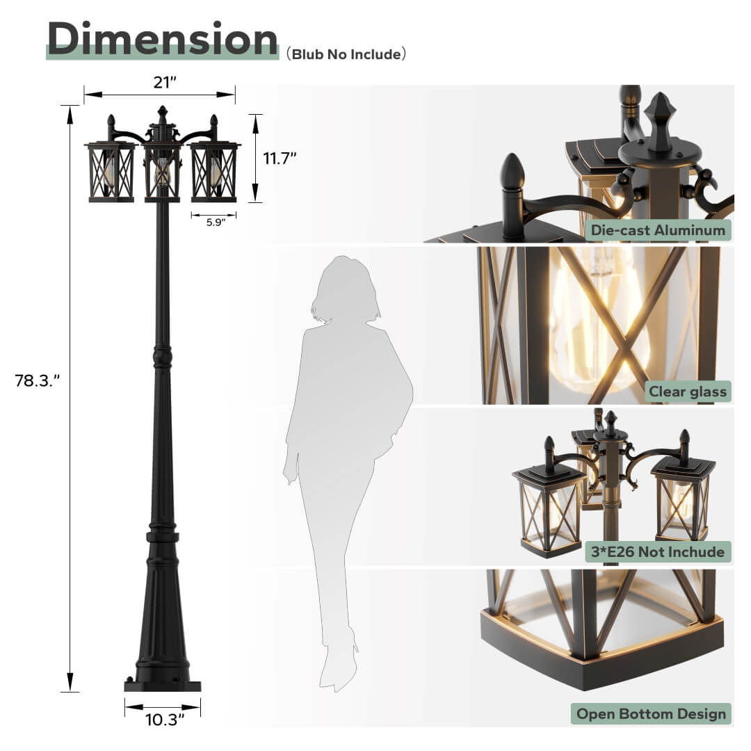 Outdoor Lamp Post Light