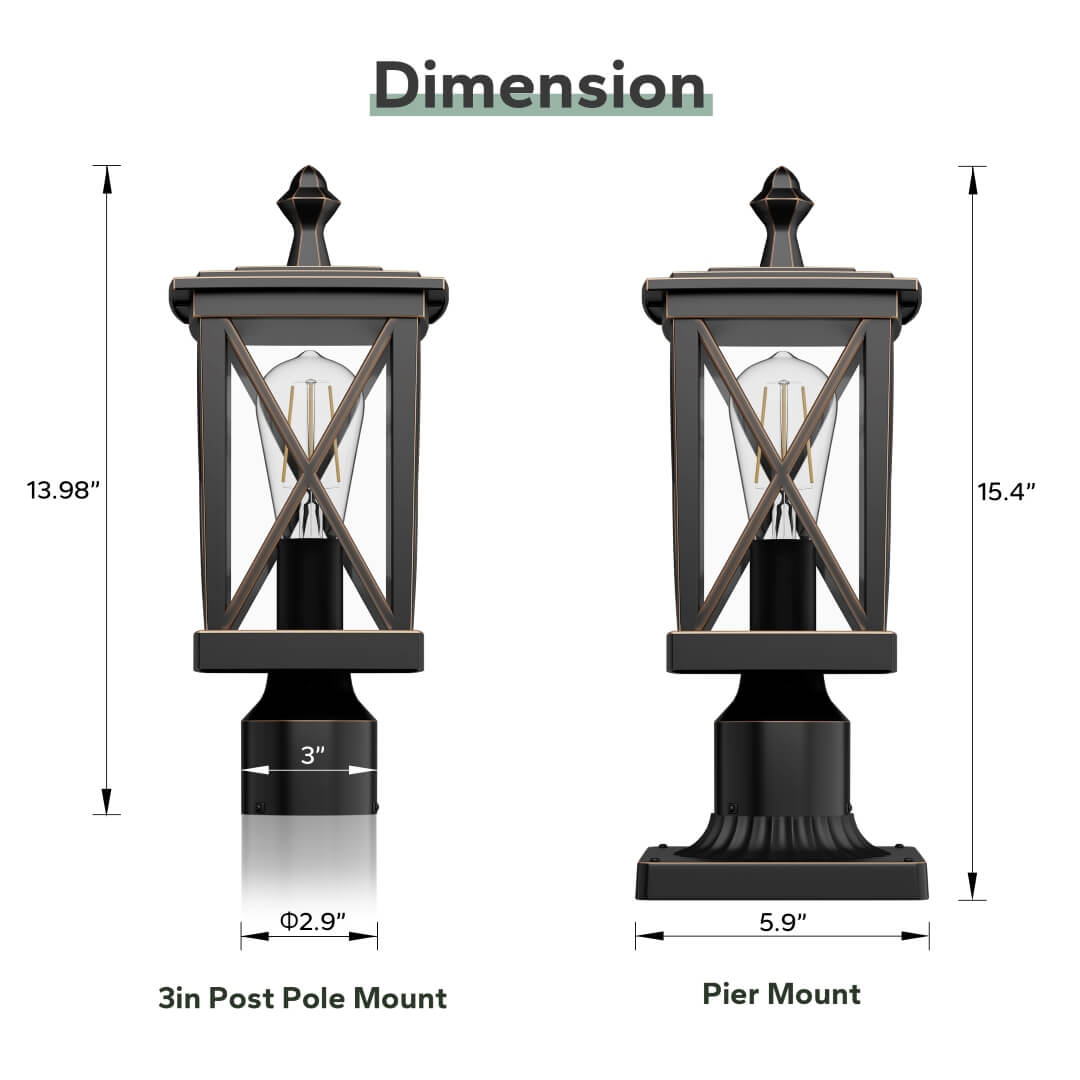 Meluaim Outdoor Post Light