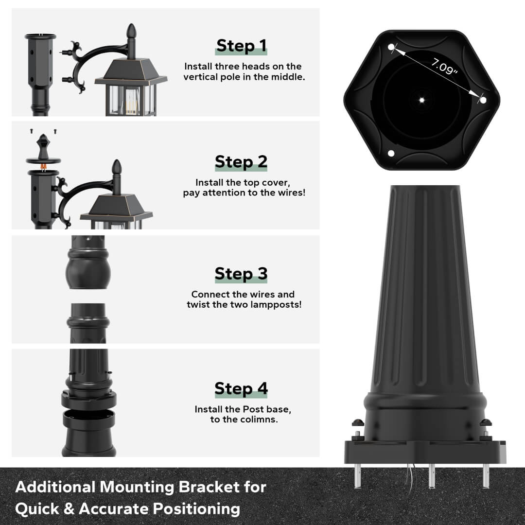 Outdoor Lamp Post Light – Meluaim